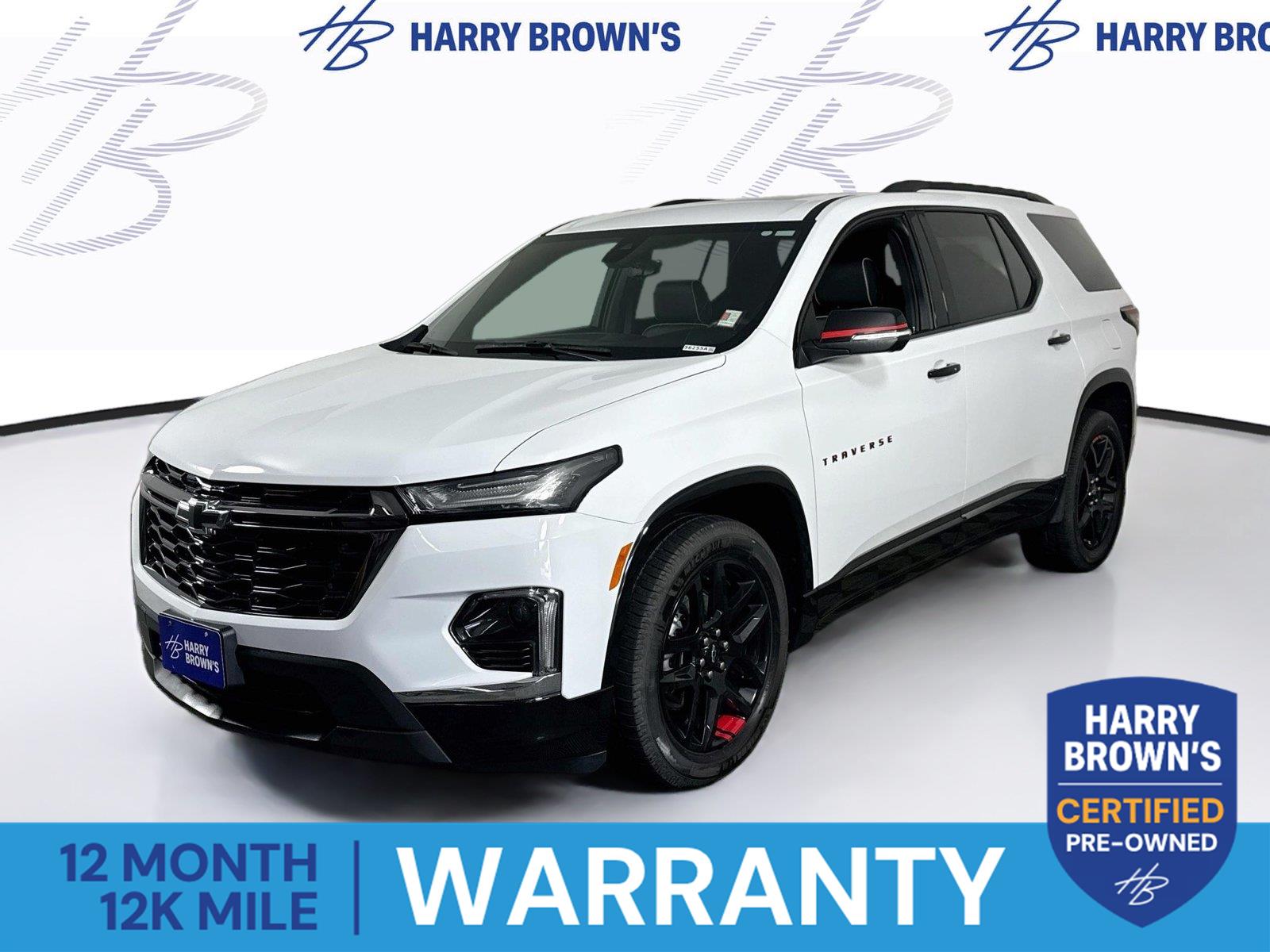 Summit White 2022 Chevrolet Traverse SUV / Crossover Four-Wheel Drive 9-Speed Automatic