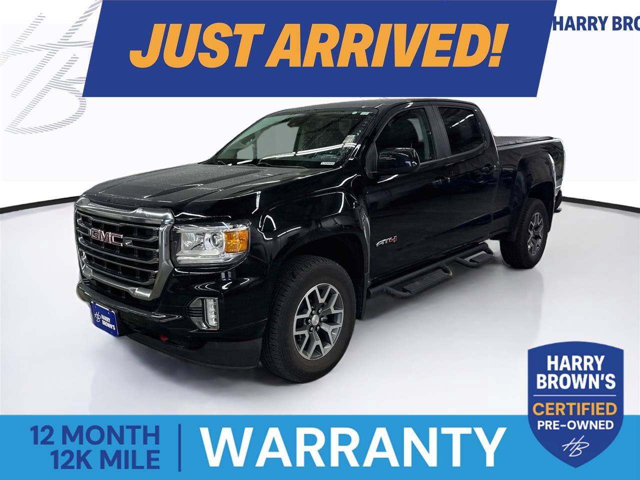 Onyx Black 2022 GMC Canyon Pickup Truck Four-Wheel Drive 8-Speed Automatic