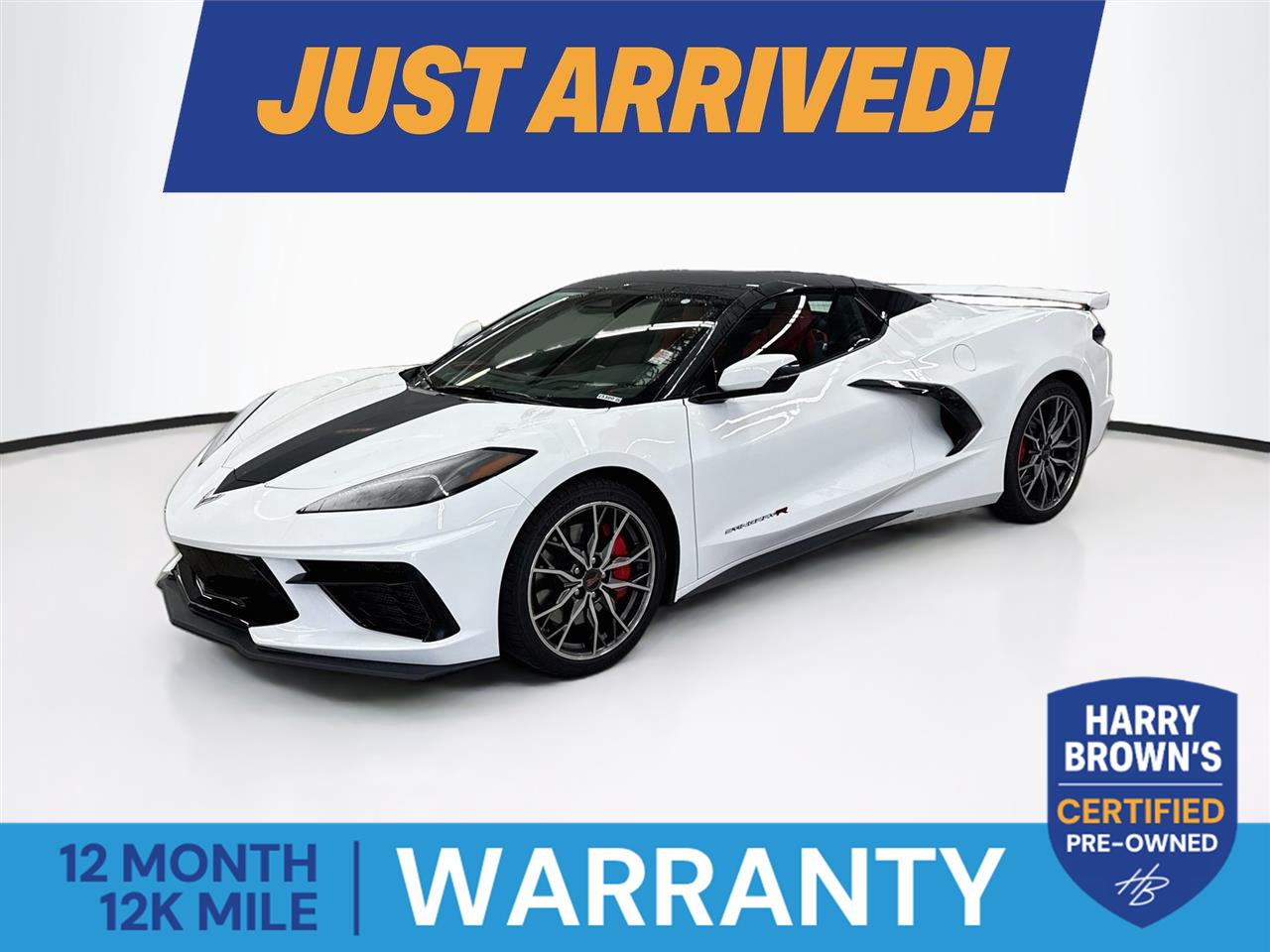 White 2025 Chevrolet Corvette Convertible Rear-Wheel Drive