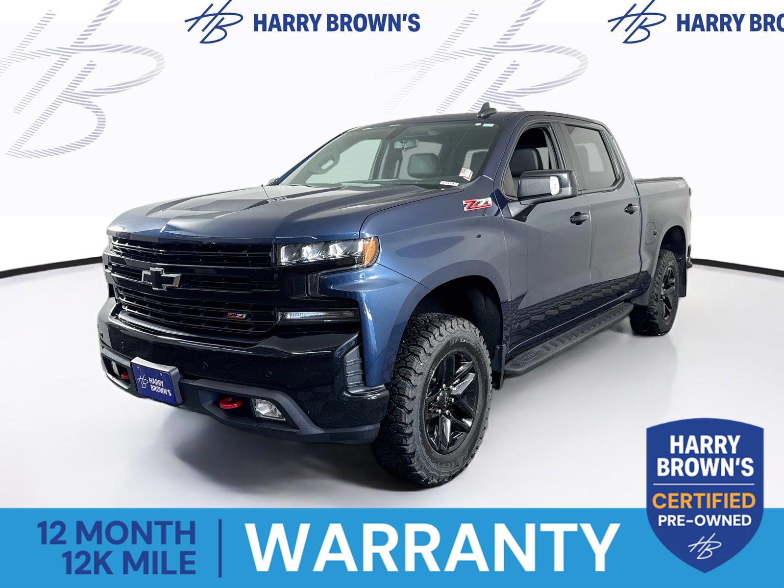 Northsky Blue Metallic 2021 Chevrolet Silverado 1500 Pickup Truck Four-Wheel Drive Automatic