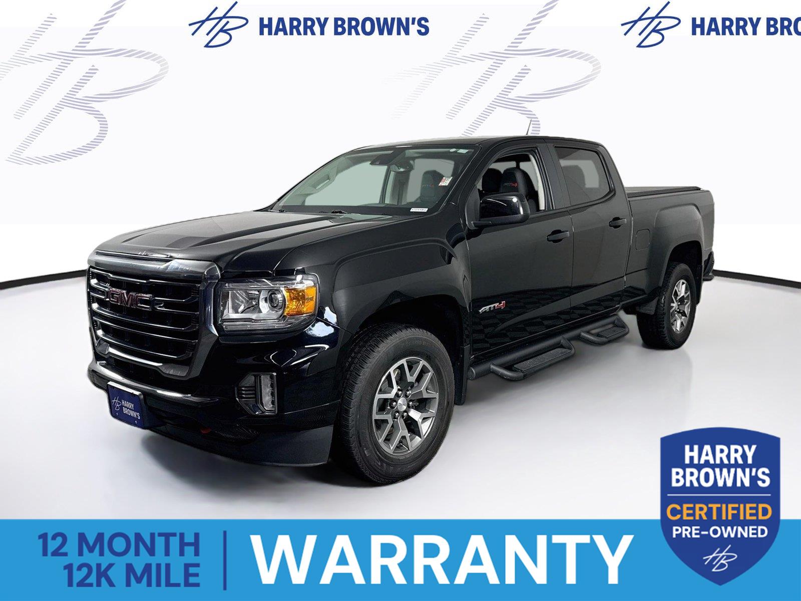 Onyx Black 2022 GMC Canyon Pickup Truck Four-Wheel Drive 8-Speed Automatic