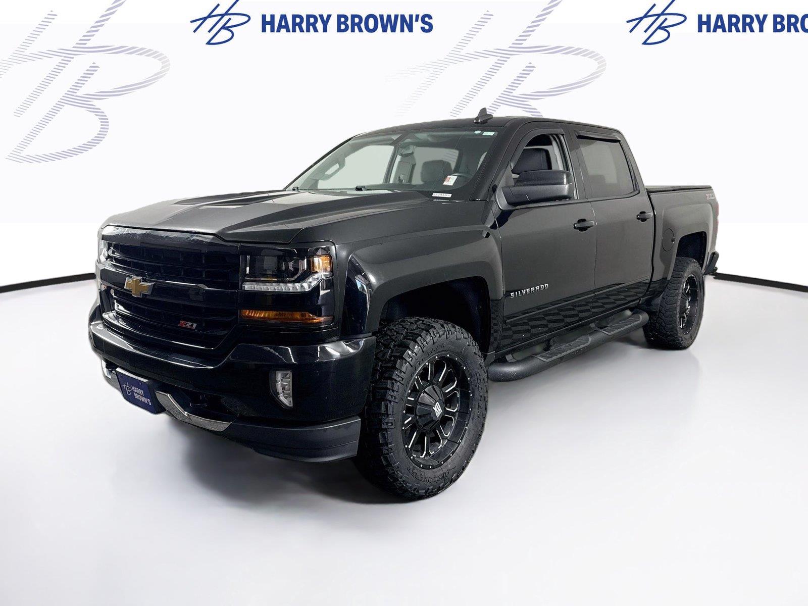 Black 2017 Chevrolet Silverado 1500 Pickup Truck Four-Wheel Drive 6-Speed Automatic