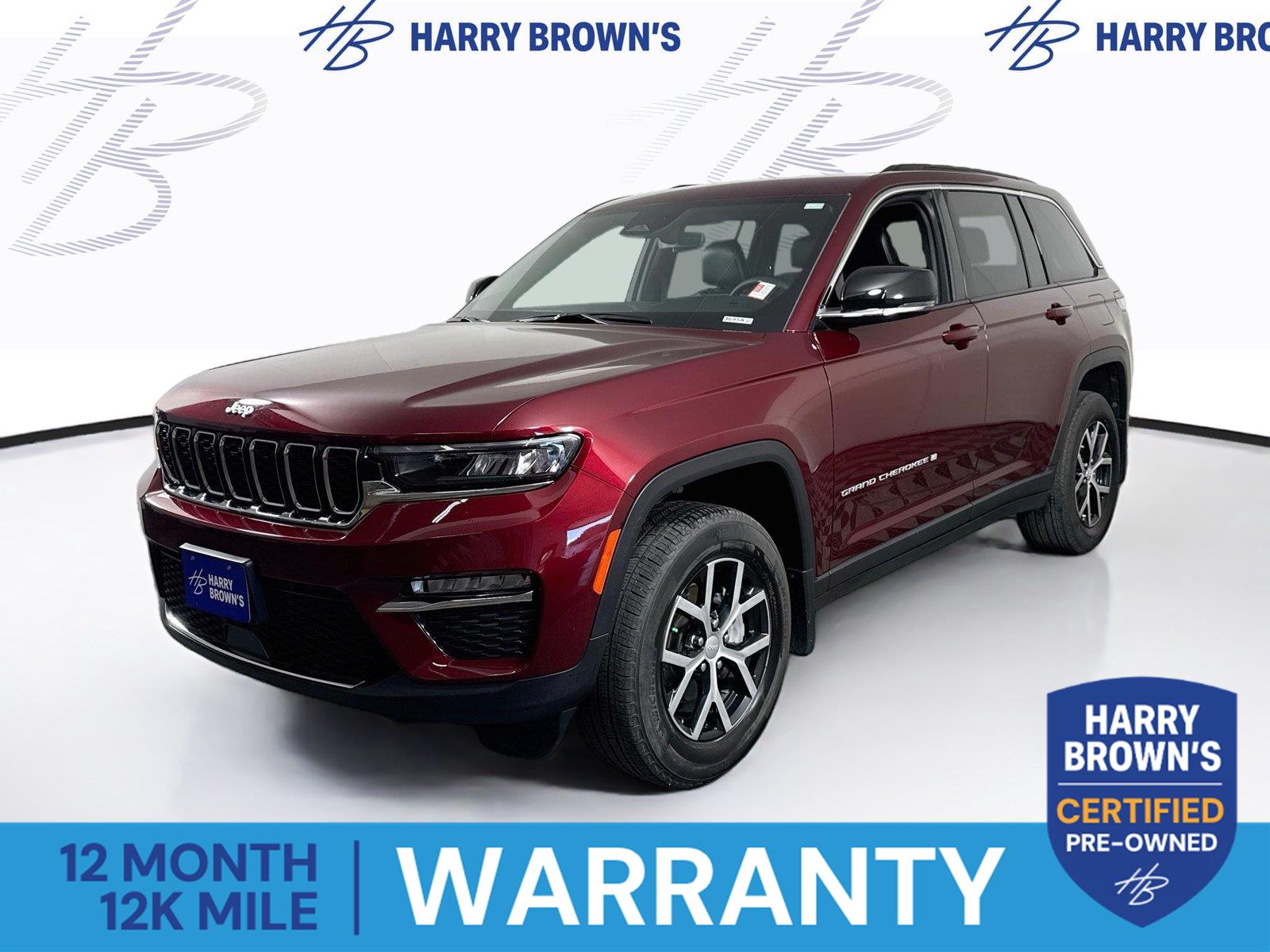 Velvet Red Pearlcoat 2024 Jeep Grand Cherokee SUV / Crossover Four-Wheel Drive 8-Speed Automatic