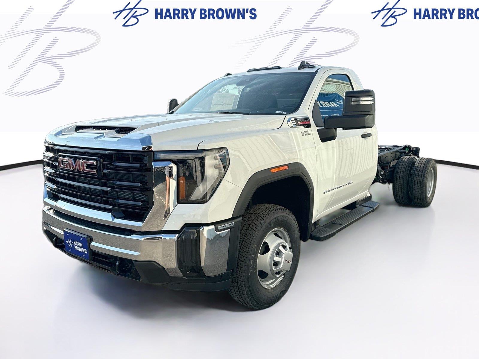 Summit White 2026 GMC Sierra 3500HD Chassis Pickup Truck Four-Wheel Drive Automatic