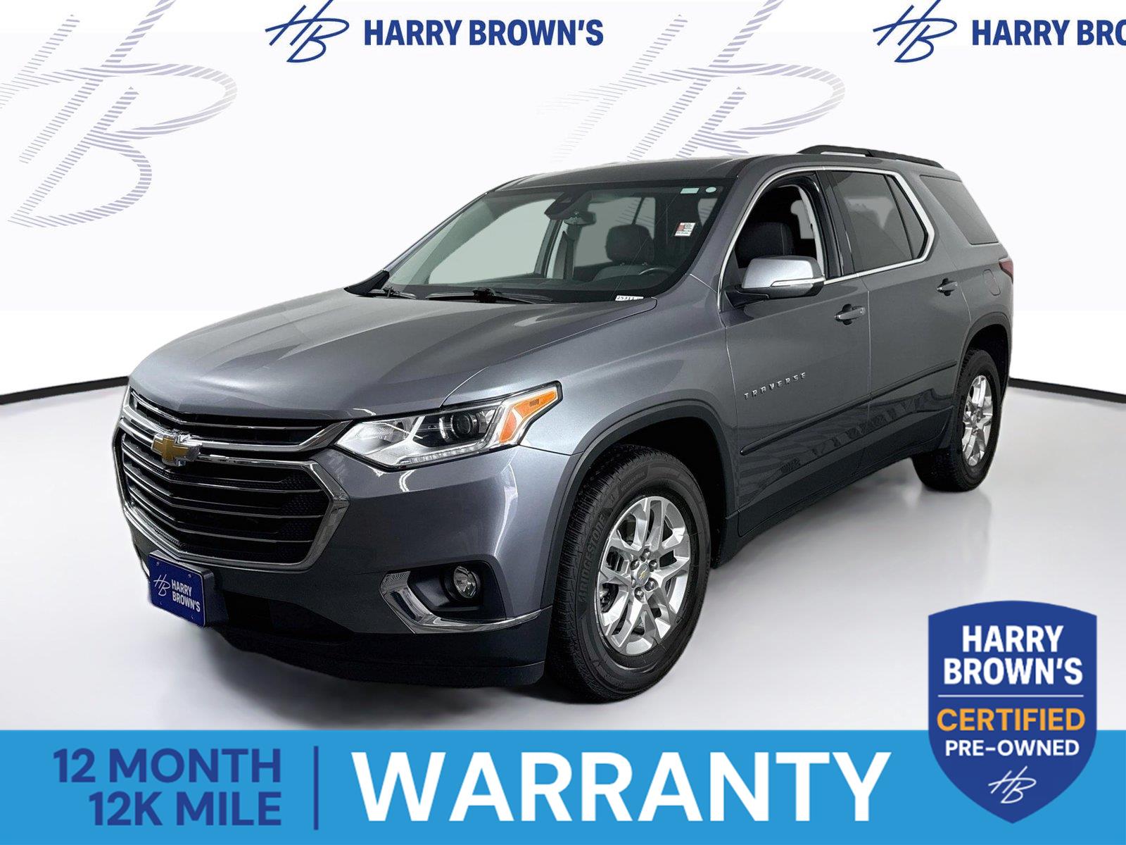 Gray (Satin Steel Metallic) 2021 Chevrolet Traverse SUV / Crossover Four-Wheel Drive 9-Speed Automatic