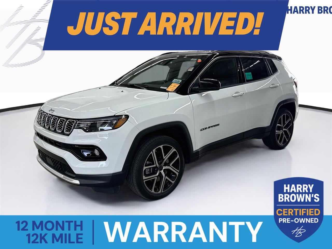 Bright White Clearcoat 2025 Jeep Compass SUV / Crossover Four-Wheel Drive 8-Speed Automatic
