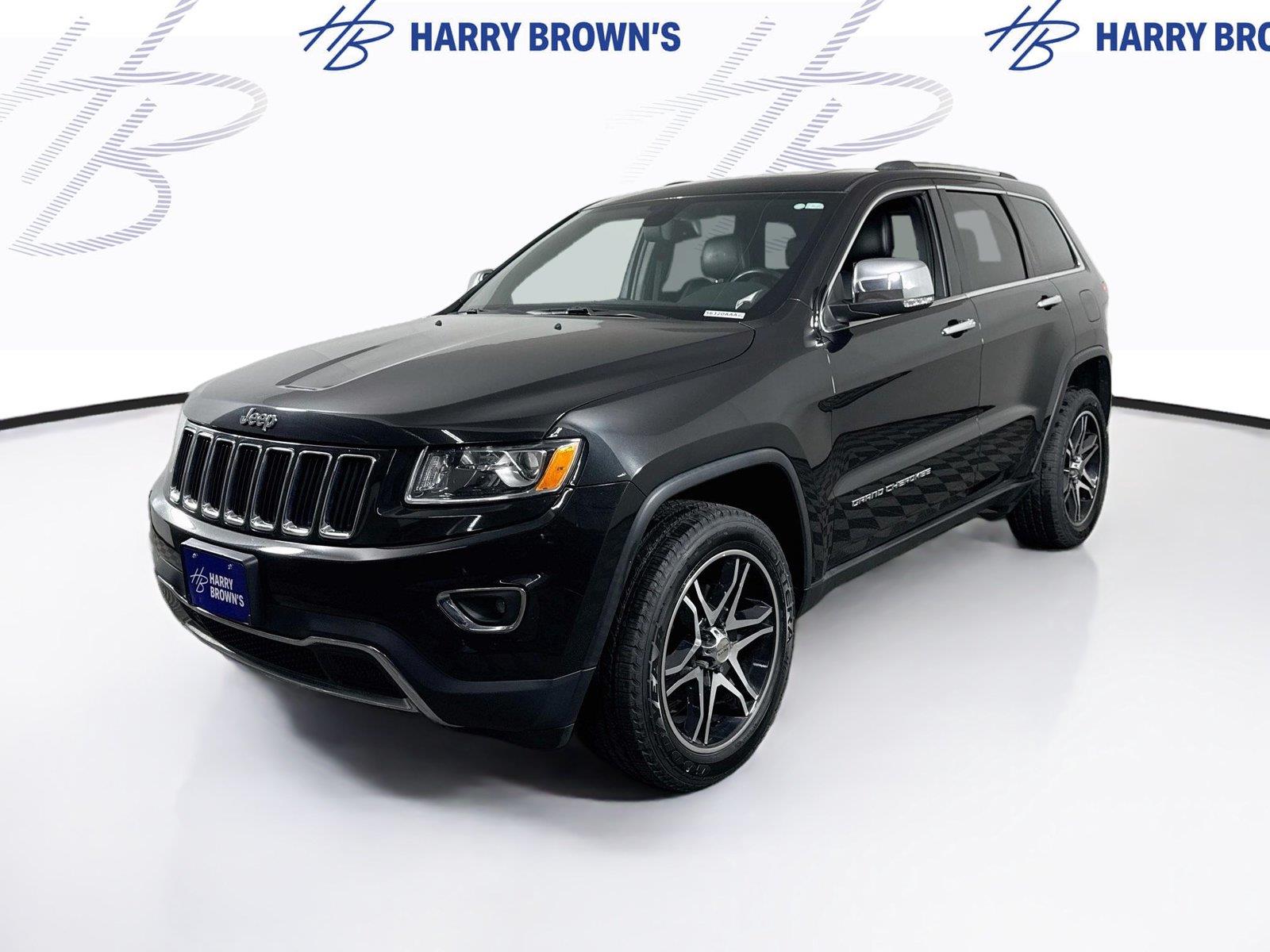 Brilliant Black Crystal Pearlcoat 2016 Jeep Grand Cherokee SUV / Crossover Four-Wheel Drive 8-Speed Automatic