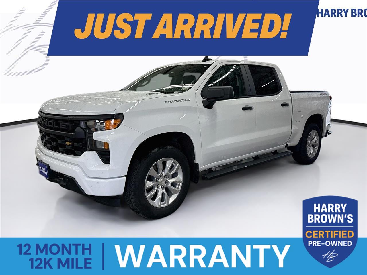 Summit White 2025 Chevrolet Silverado 1500 Pickup Truck Four-Wheel Drive 8-Speed Automatic