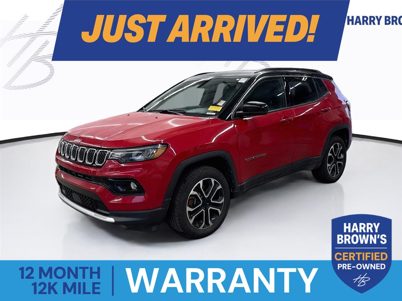 Redline Pearlcoat 2023 Jeep Compass SUV / Crossover Four-Wheel Drive 8-Speed Automatic