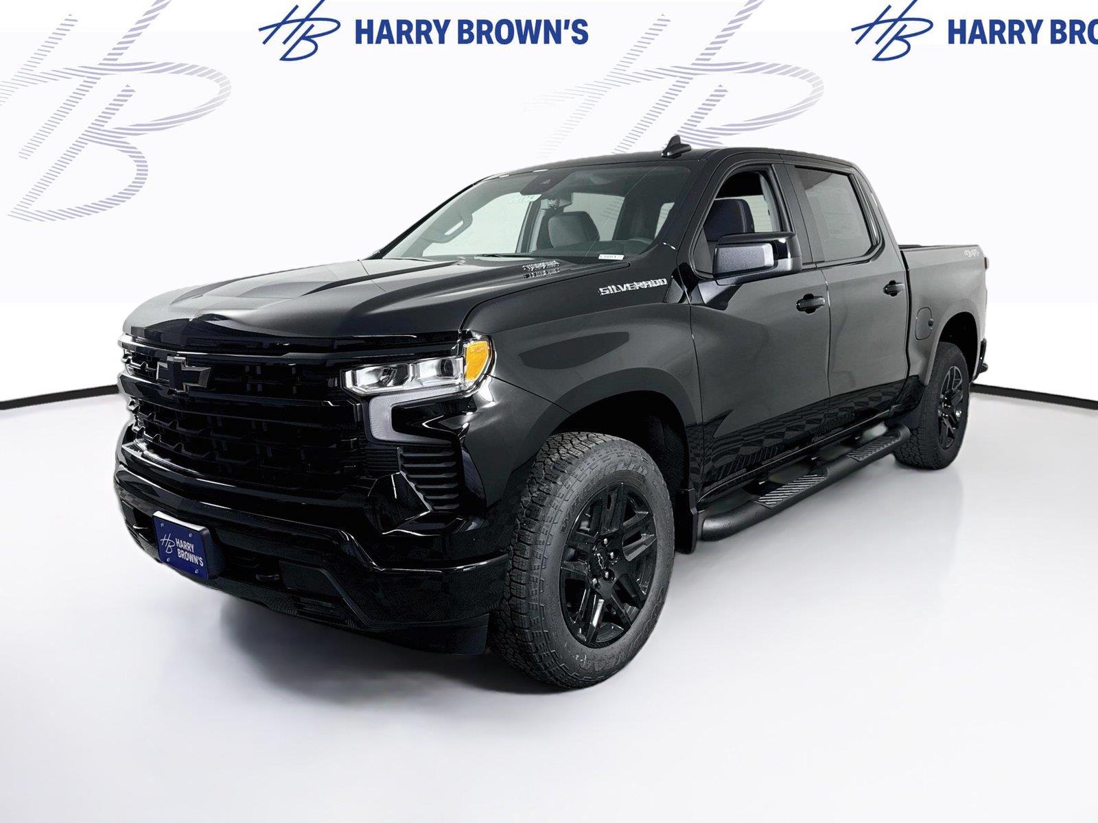 Black 2026 Chevrolet Silverado 1500 Pickup Truck Four-Wheel Drive 8-Speed Automatic