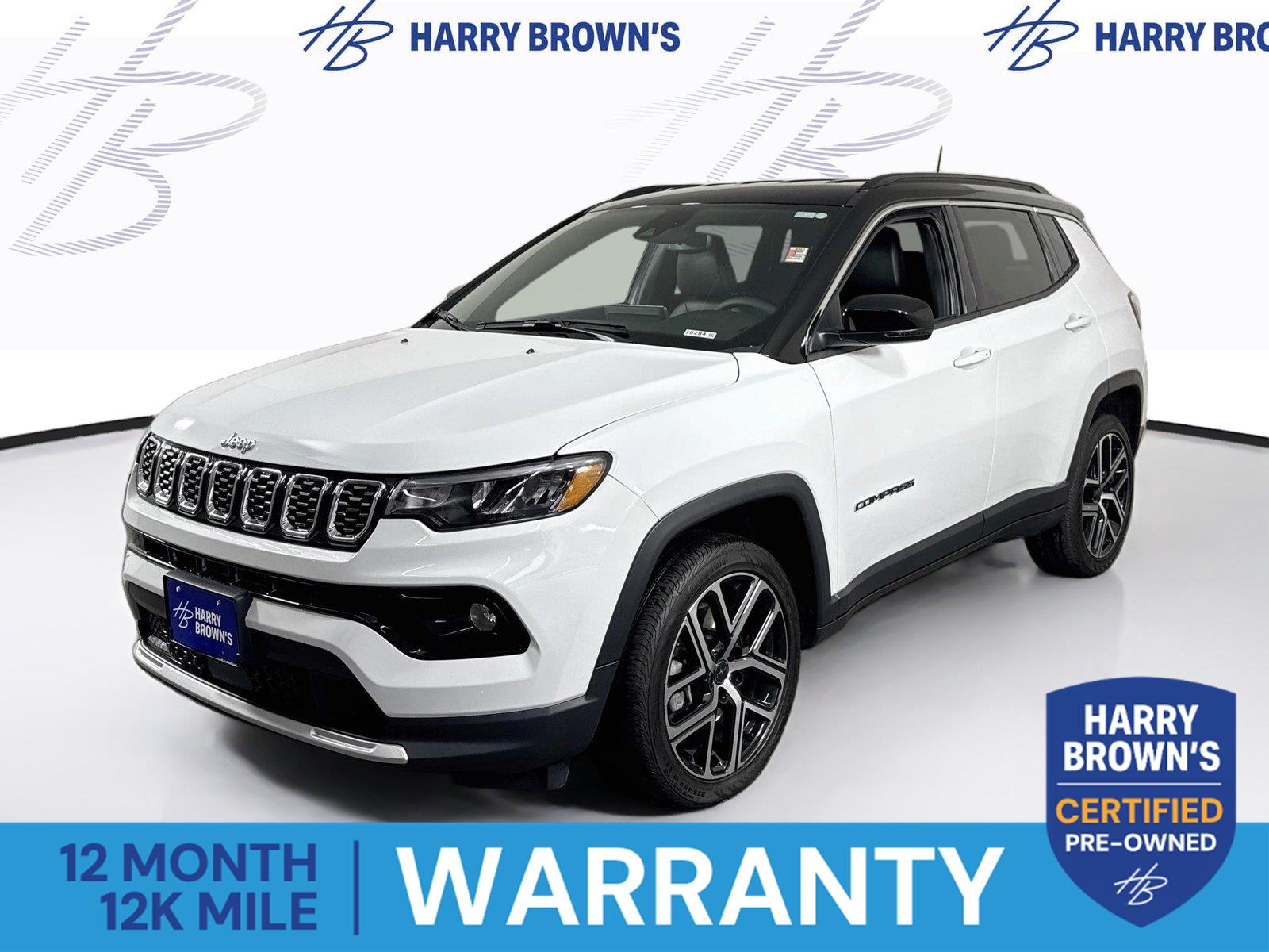 Bright White Clearcoat 2025 Jeep Compass SUV / Crossover Four-Wheel Drive 8-Speed Automatic