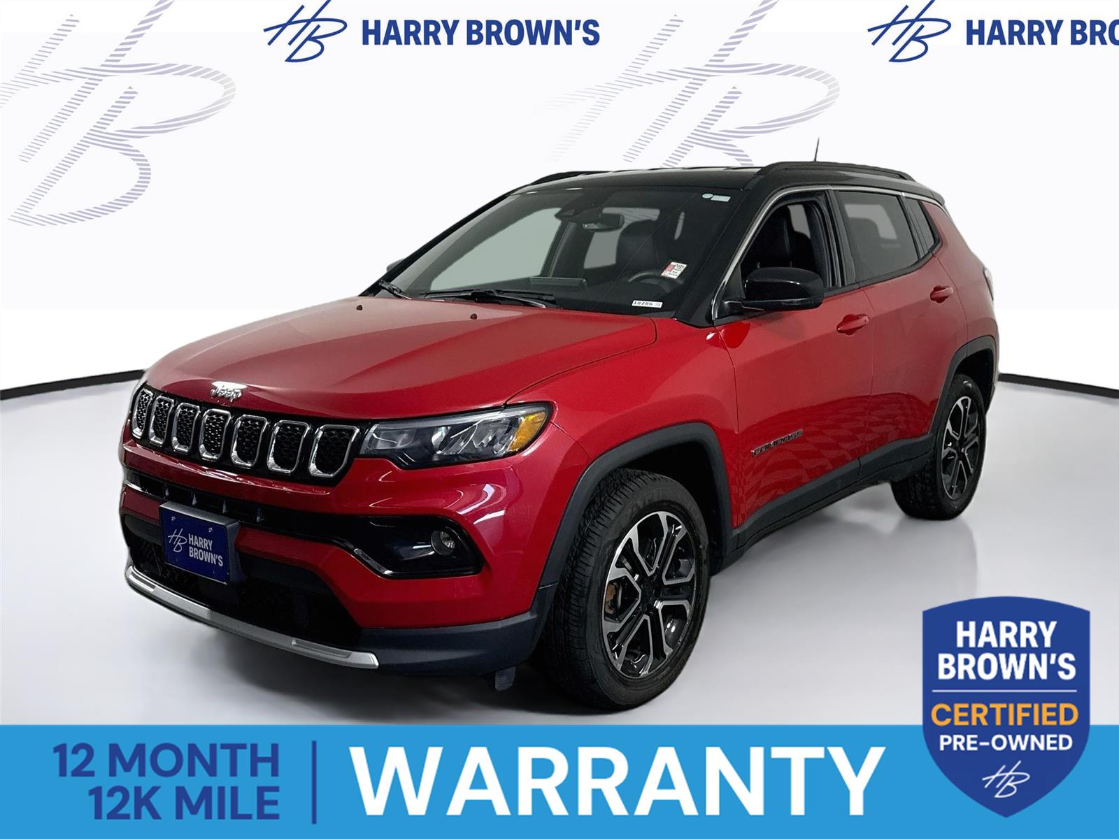Redline Pearlcoat 2023 Jeep Compass SUV / Crossover Four-Wheel Drive 8-Speed Automatic