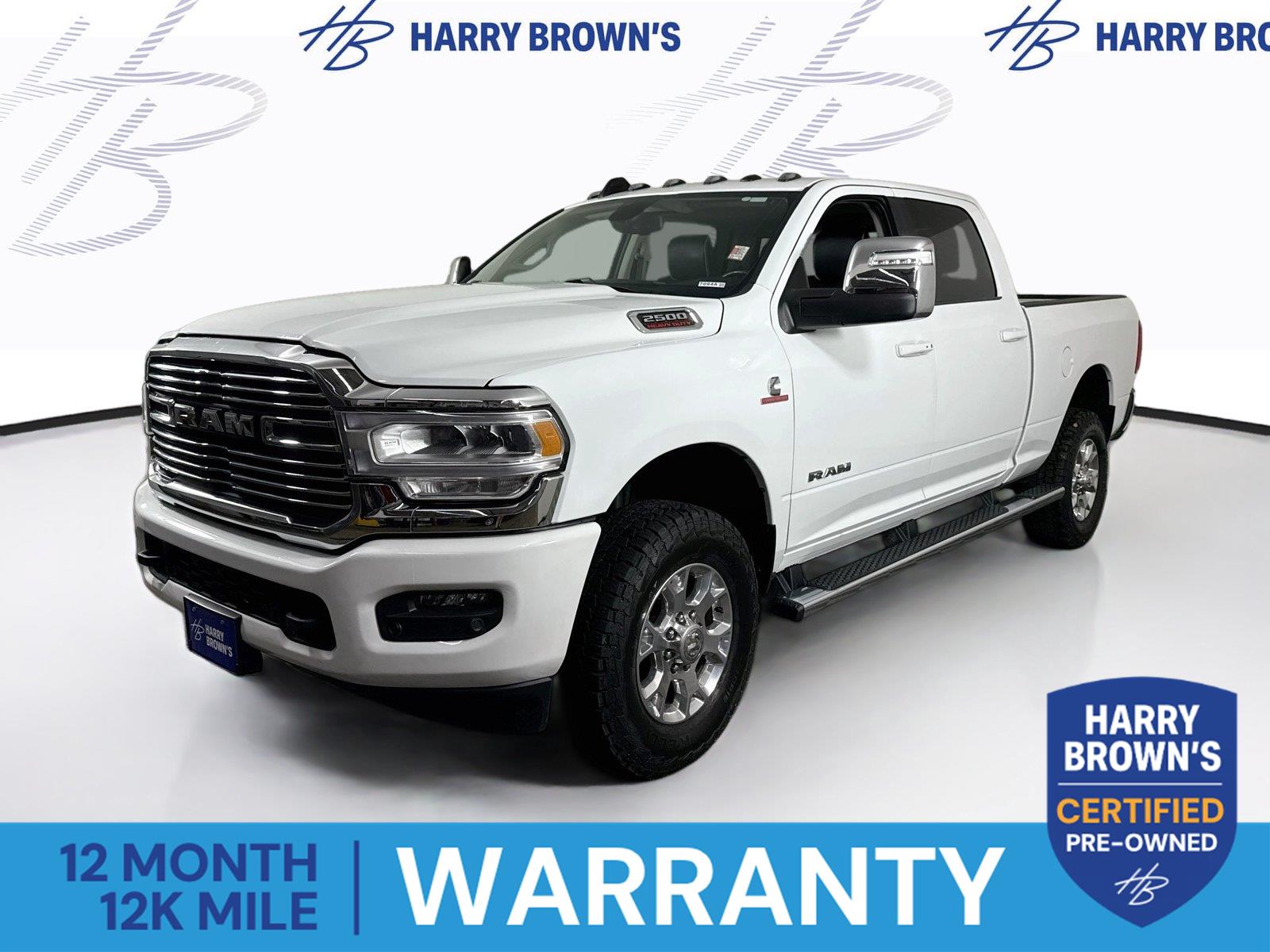 Bright White Clearcoat 2024 RAM 2500 Pickup Truck Four-Wheel Drive 6-Speed Automatic