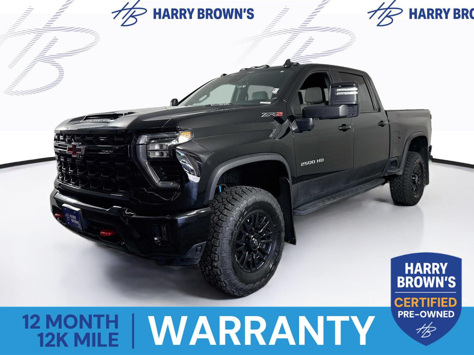 Black 2024 Chevrolet Silverado 2500HD Pickup Truck Four-Wheel Drive Automatic