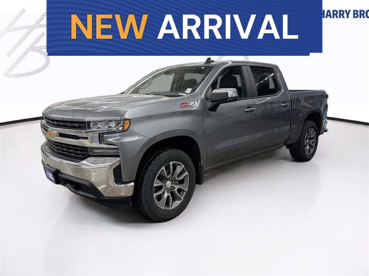 Gray (Satin Steel Metallic) 2021 Chevrolet Silverado 1500 Pickup Truck Four-Wheel Drive 8-Speed Automatic
