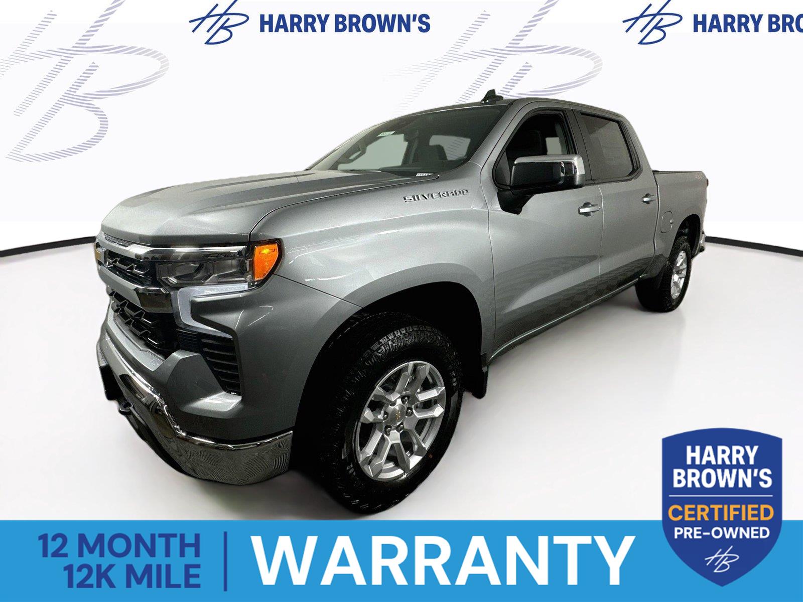 Sterling Gray Metallic 2025 Chevrolet Silverado 1500 Pickup Truck Four-Wheel Drive Automatic