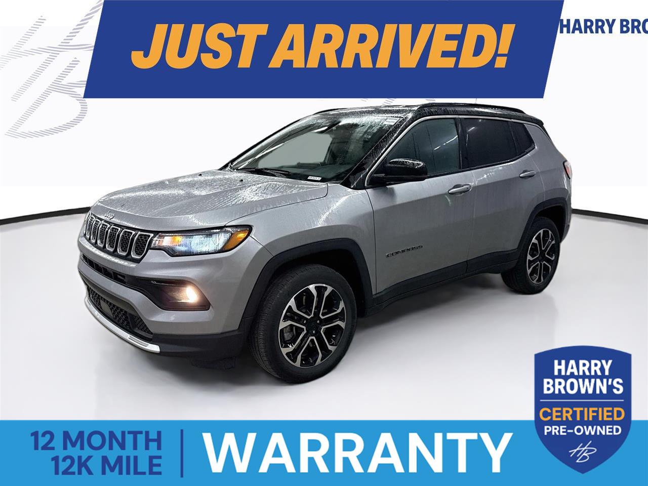 Billet Silver Metallic Clearcoat 2023 Jeep Compass SUV / Crossover Four-Wheel Drive 8-Speed Automatic