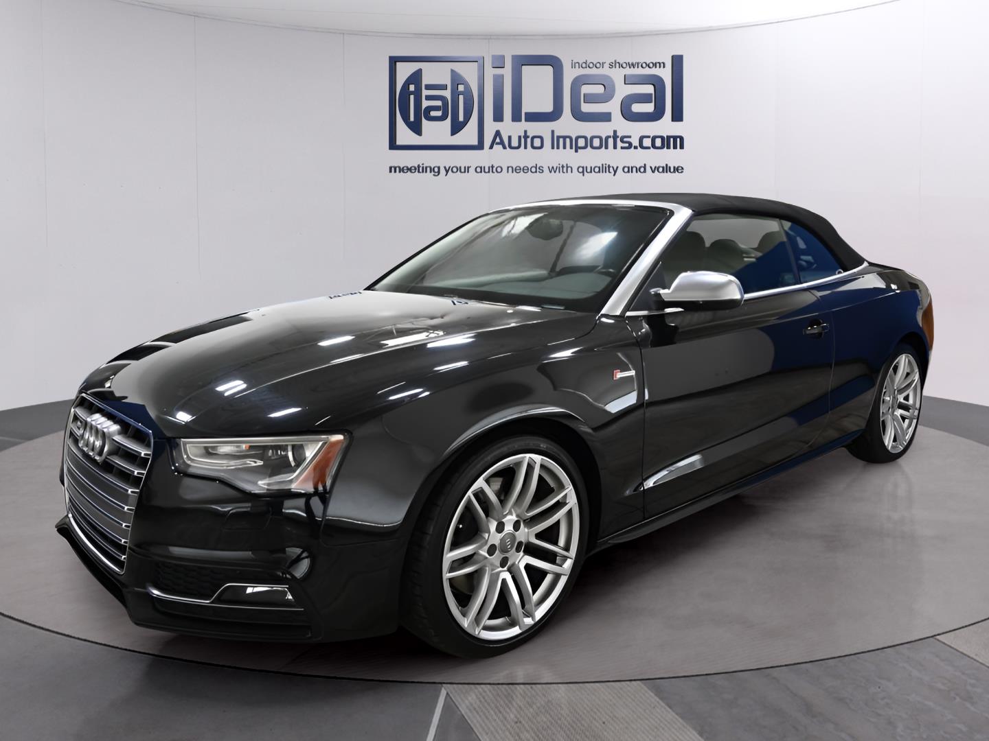 Mythos Black Metallic/Black Roof 2017 Audi S5 3.0T quattro Cabriolet AWD Convertible All-Wheel Drive Automatic