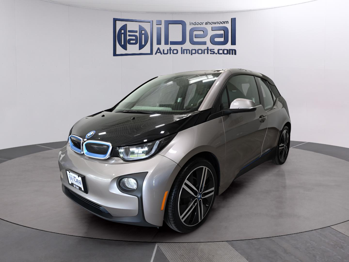 Ionic Silver Metallic w/BMW i Frozen Blue Accent 2014 BMW i3 RWD with Range Extender Wagon Rear-Wheel Drive Automatic