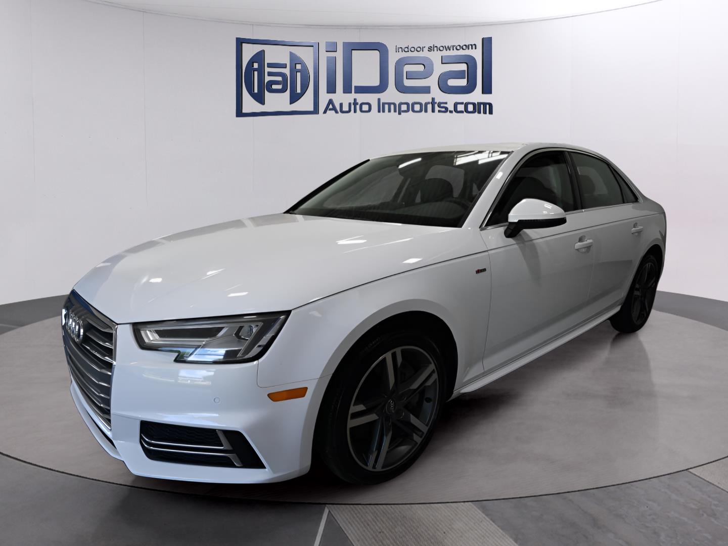 Glacier White Metallic 2017 Audi A4 2.0T quattro Premium Plus AWD Sedan All-Wheel Drive Automatic