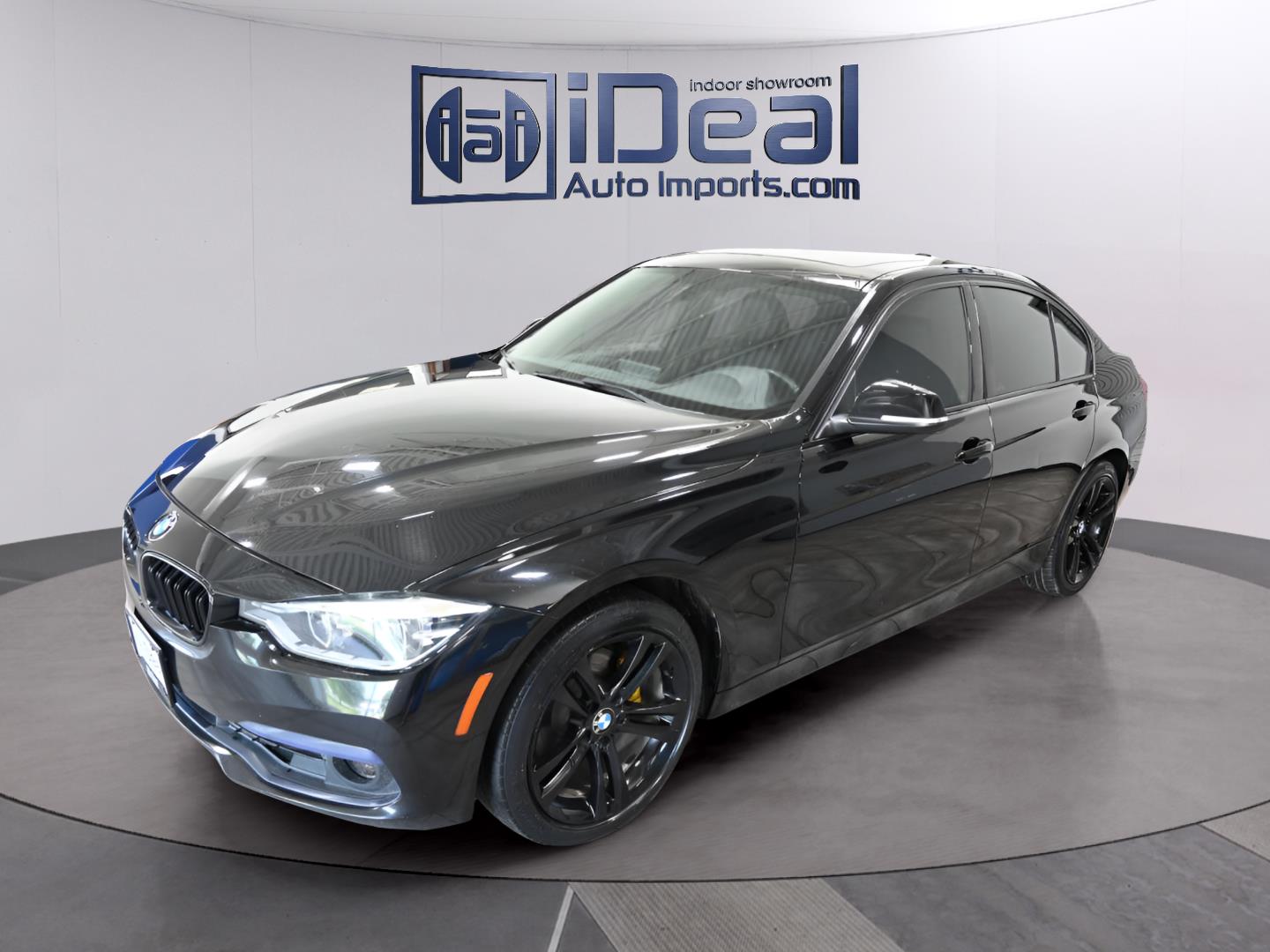 Jet Black 2018 BMW 3 Series Sedan All-Wheel Drive Automatic