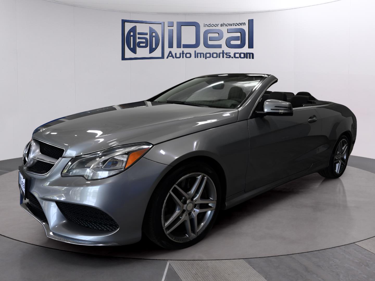 Steel Gray Metallic 2014 Mercedes-Benz E-Class Convertible Rear-Wheel Drive Automatic