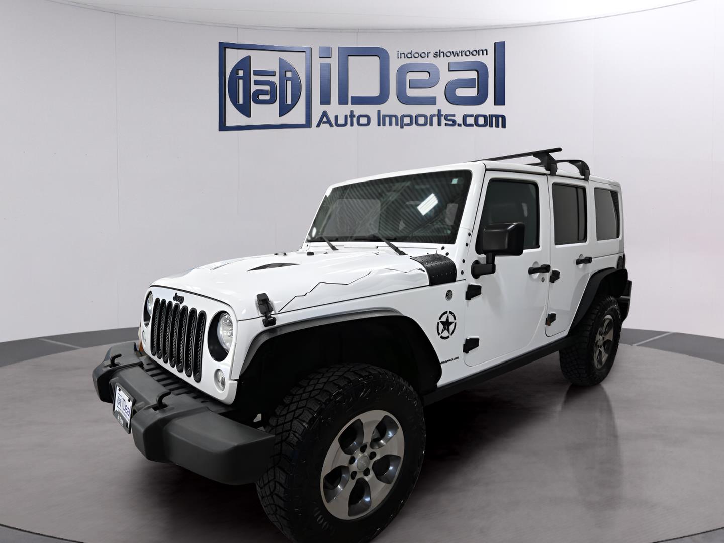 Bright White 2015 Jeep Wrangler SUV / Crossover Four-Wheel Drive Automatic