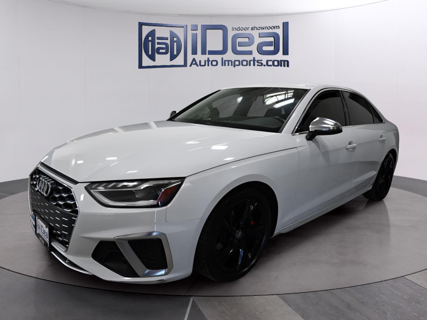 Glacier White Metallic 2021 Audi S4 Sedan All-Wheel Drive Automatic
