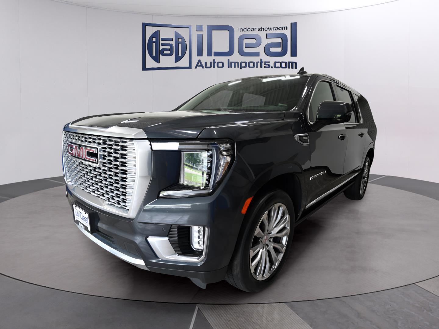 Gray (Satin Steel Metallic) 2022 GMC Yukon XL SUV / Crossover Four-Wheel Drive Automatic