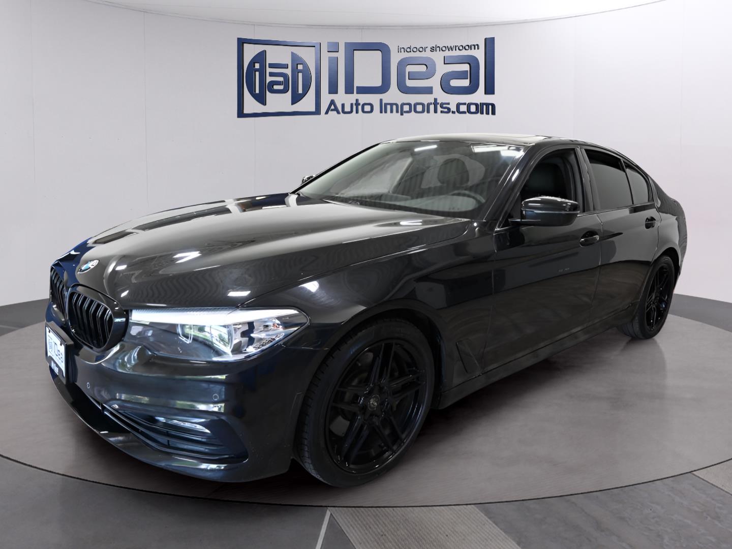 Black Sapphire Metallic 2017 BMW 5 Series Sedan All-Wheel Drive Automatic