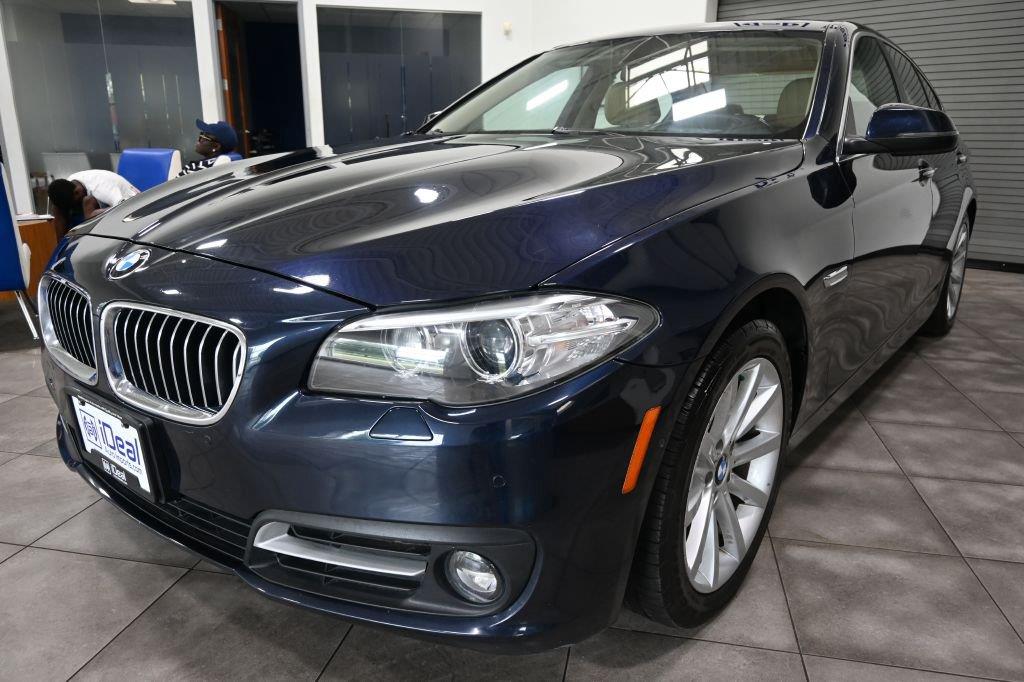 Imperial Blue Metallic 2015 BMW 5 Series Sedan All-Wheel Drive 8-Speed Automatic