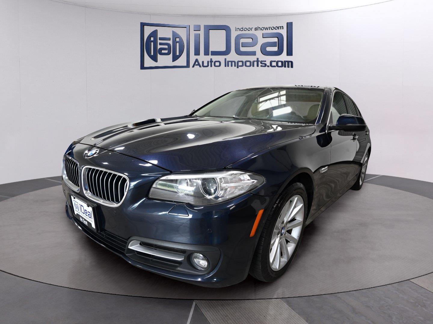 Imperial Blue Metallic 2015 BMW 5 Series Sedan All-Wheel Drive 8-Speed Automatic