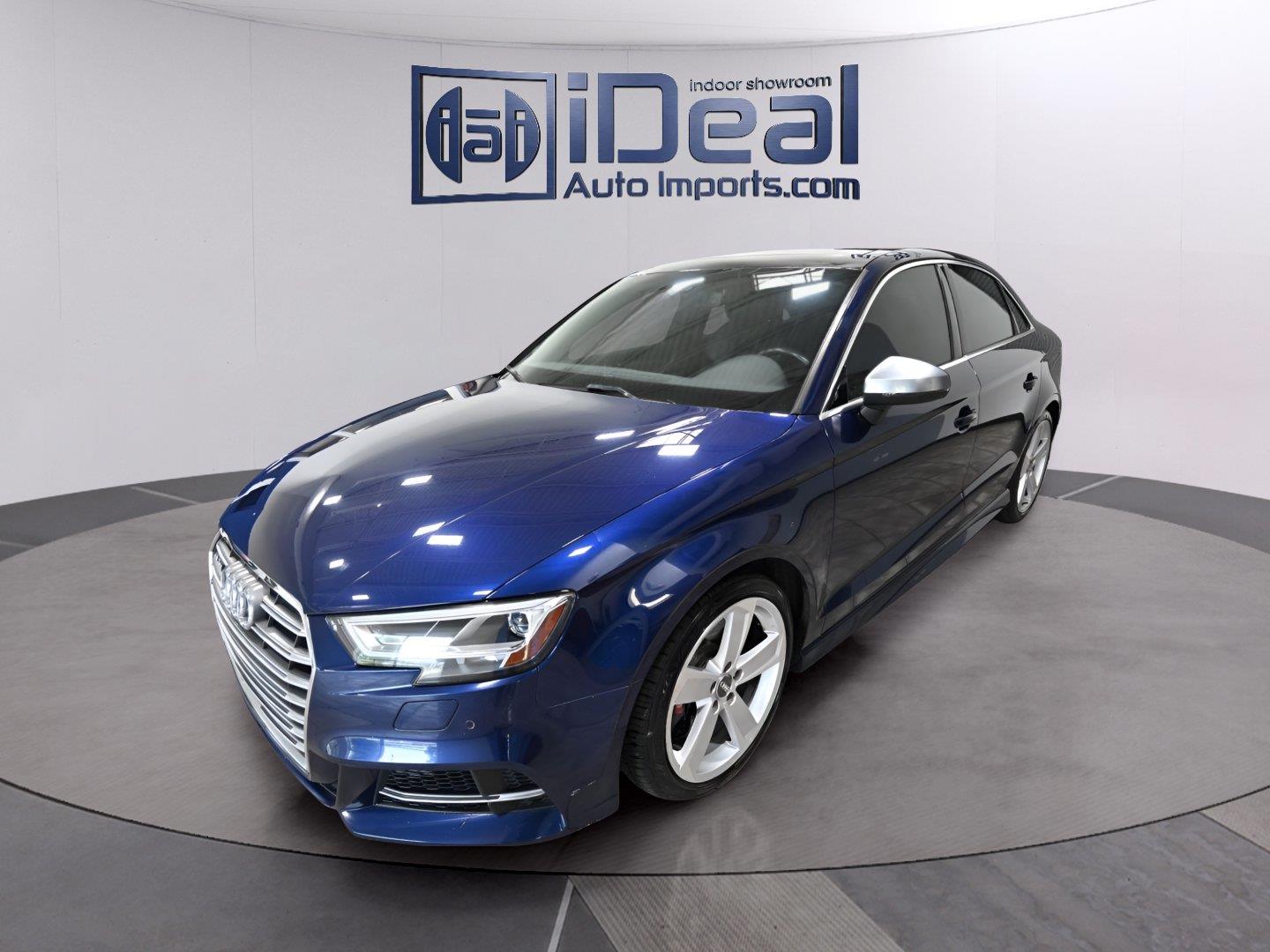 Navarra Blue Metallic 2018 Audi S3 Sedan All-Wheel Drive Automatic