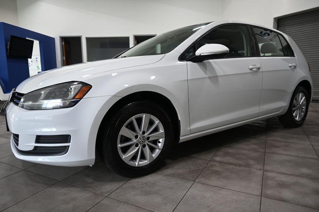 Pure White 2015 Volkswagen Golf Hatchback Front-Wheel Drive Automatic