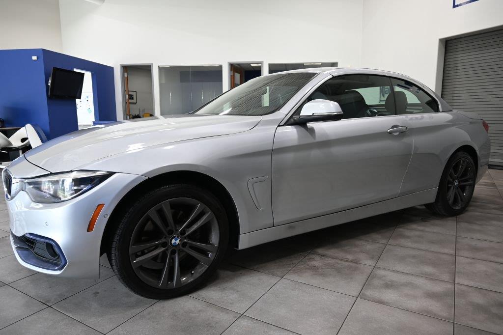 Glacier Silver Metallic 2018 BMW 4 Series Convertible All-Wheel Drive Automatic