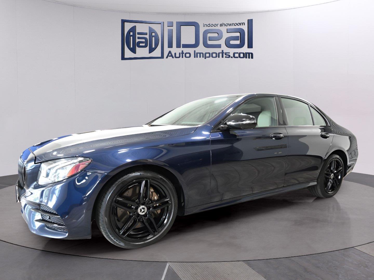 Lunar Blue Metallic 2020 Mercedes-Benz E-Class Sedan All-Wheel Drive Automatic