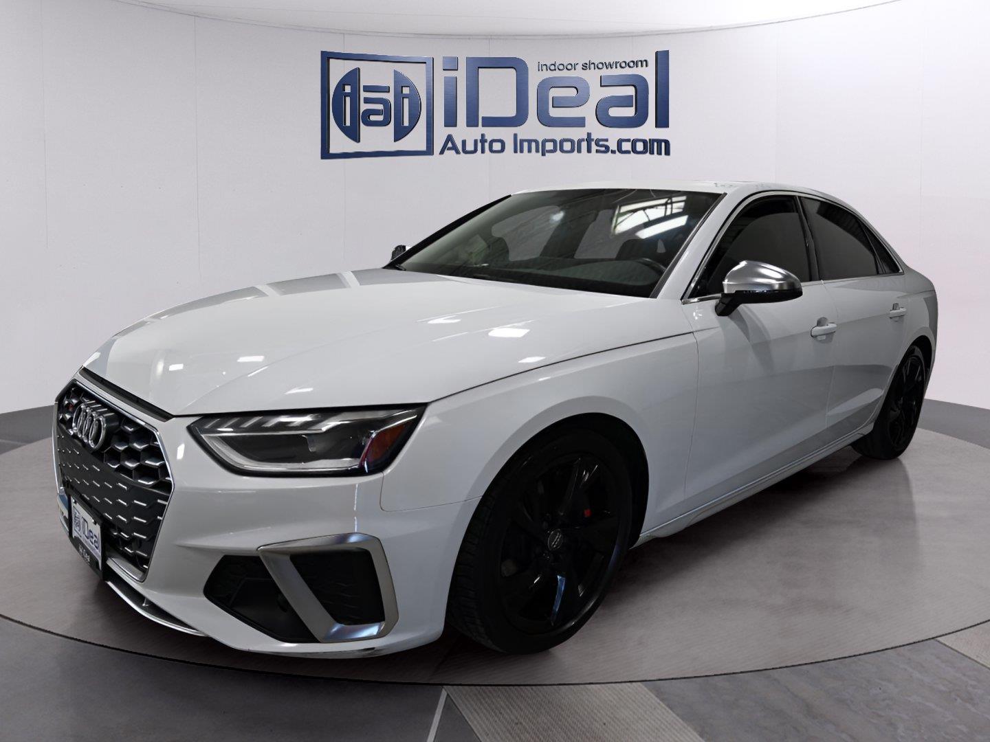 Glacier White Metallic 2021 Audi S4 Sedan All-Wheel Drive Automatic