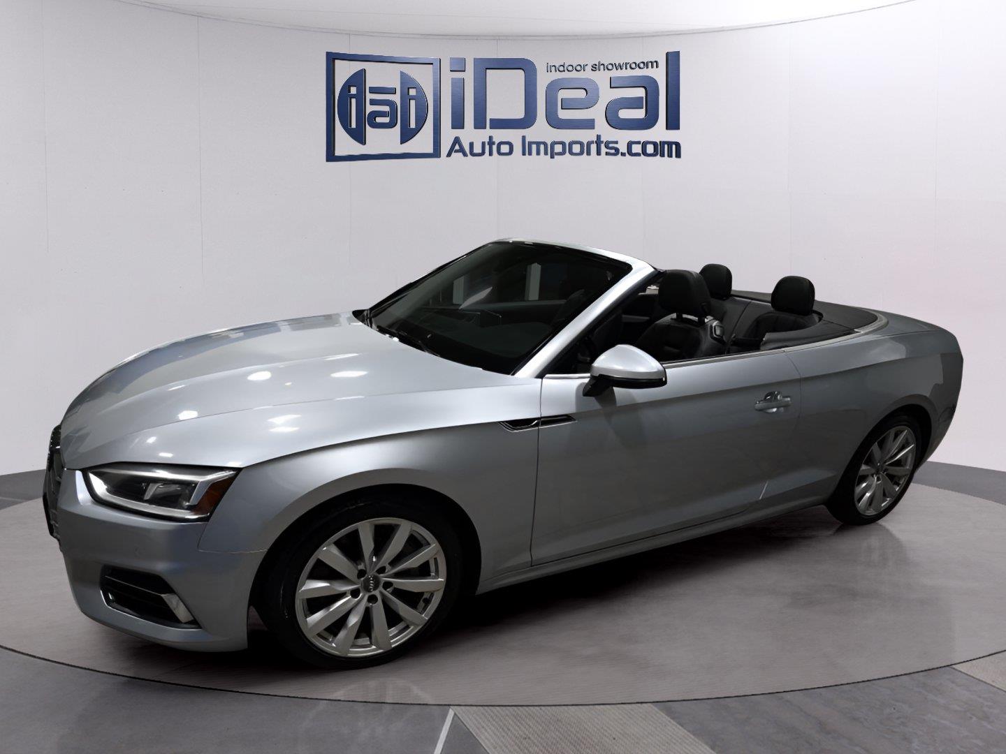 Silver 2018 Audi A5 Convertible All-Wheel Drive Automatic