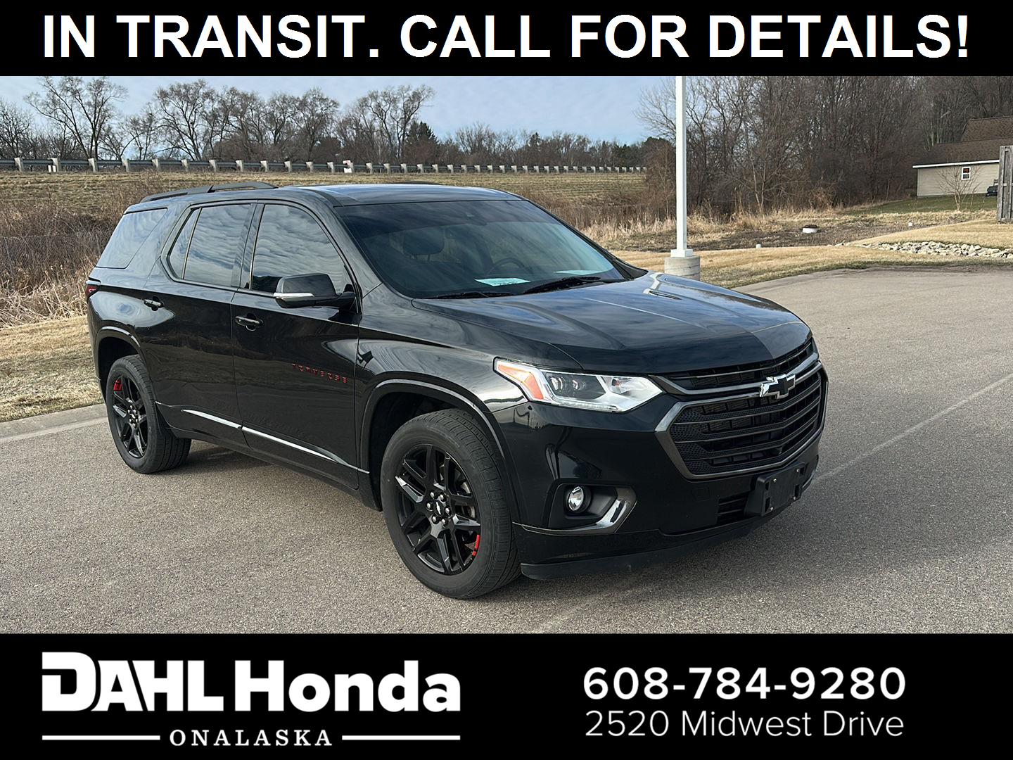 Mosaic Black Metallic 2020 Chevrolet Traverse Premier AWD SUV / Crossover Four-Wheel Drive 9-Speed Automatic