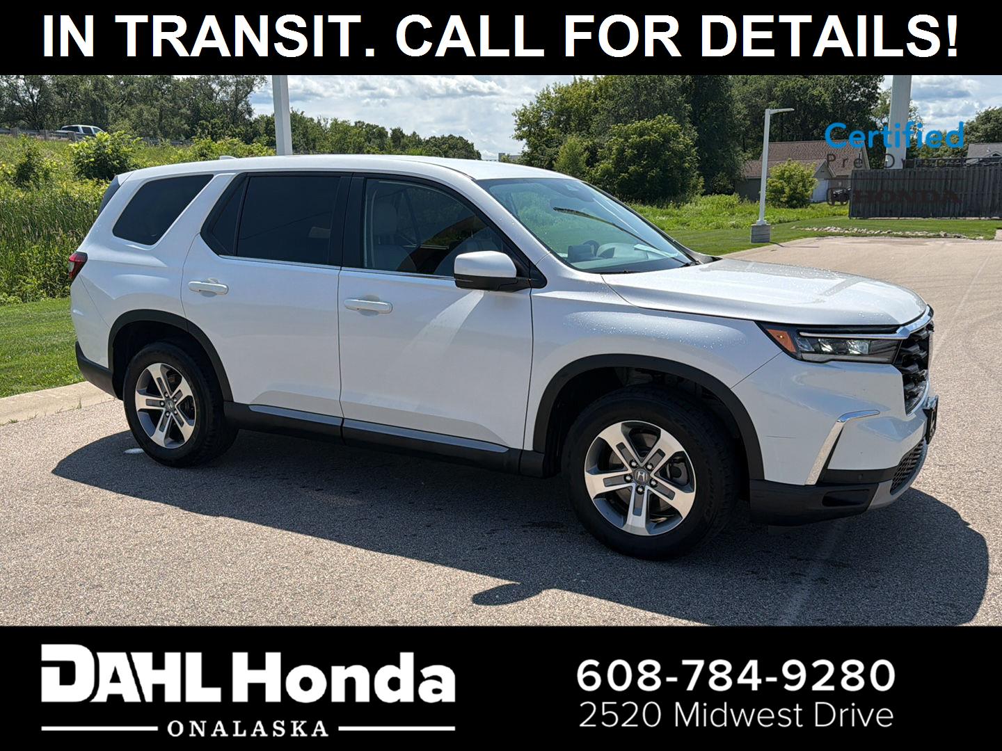 2024 Honda Pilot EX-L AWD with Captains Chairs