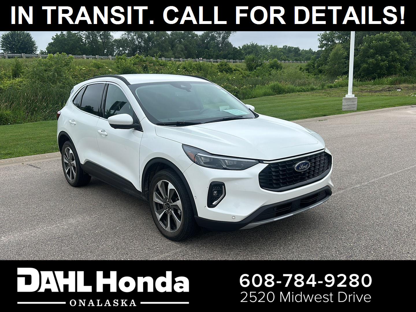 Star White Metallic Tri-Coat 2023 Ford Escape SUV / Crossover All-Wheel Drive 8-Speed Automatic