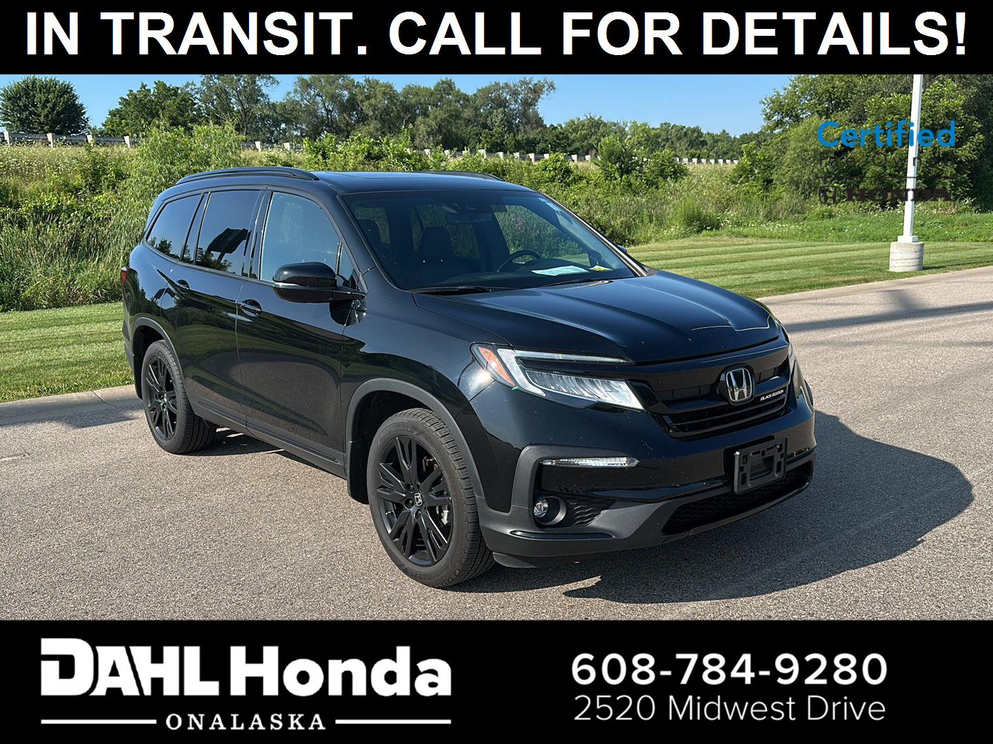 Crystal Black Pearl 2022 Honda Pilot SUV / Crossover All-Wheel Drive Automatic