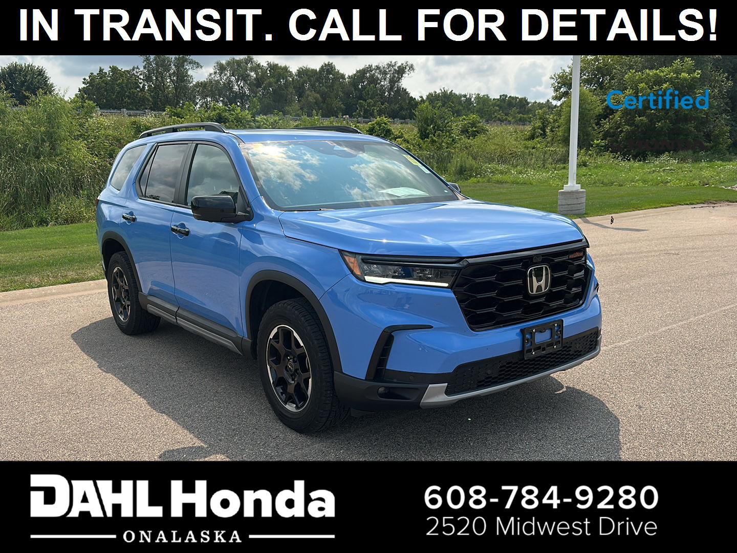 Diffused Sky Blue Pearl 2025 Honda Pilot SUV / Crossover All-Wheel Drive Automatic