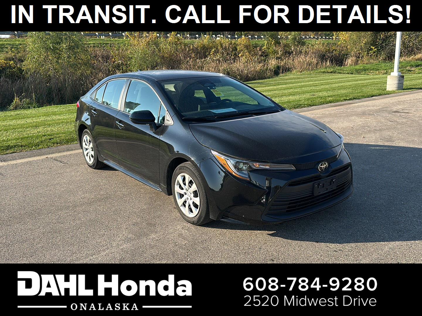 Midnight Black Metallic 2024 Toyota Corolla Sedan Front-Wheel Drive Continuously Variable Transmission
