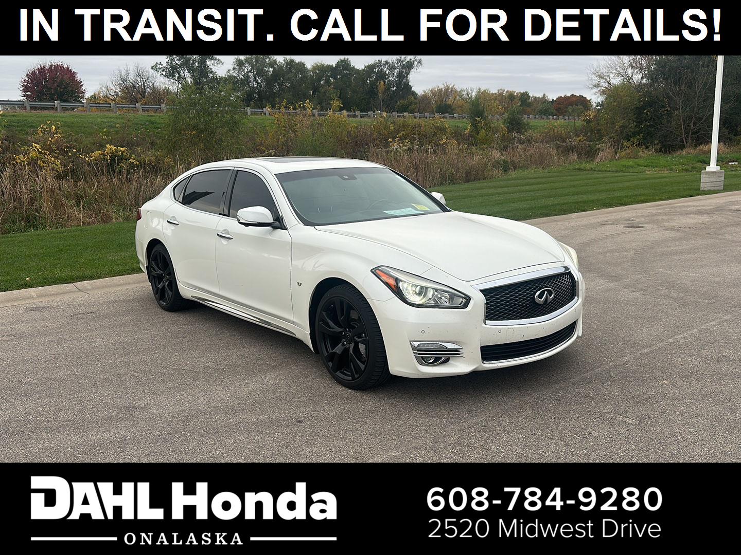 Majestic White 2017 INFINITI Q70L Sedan Rear-Wheel Drive Automatic