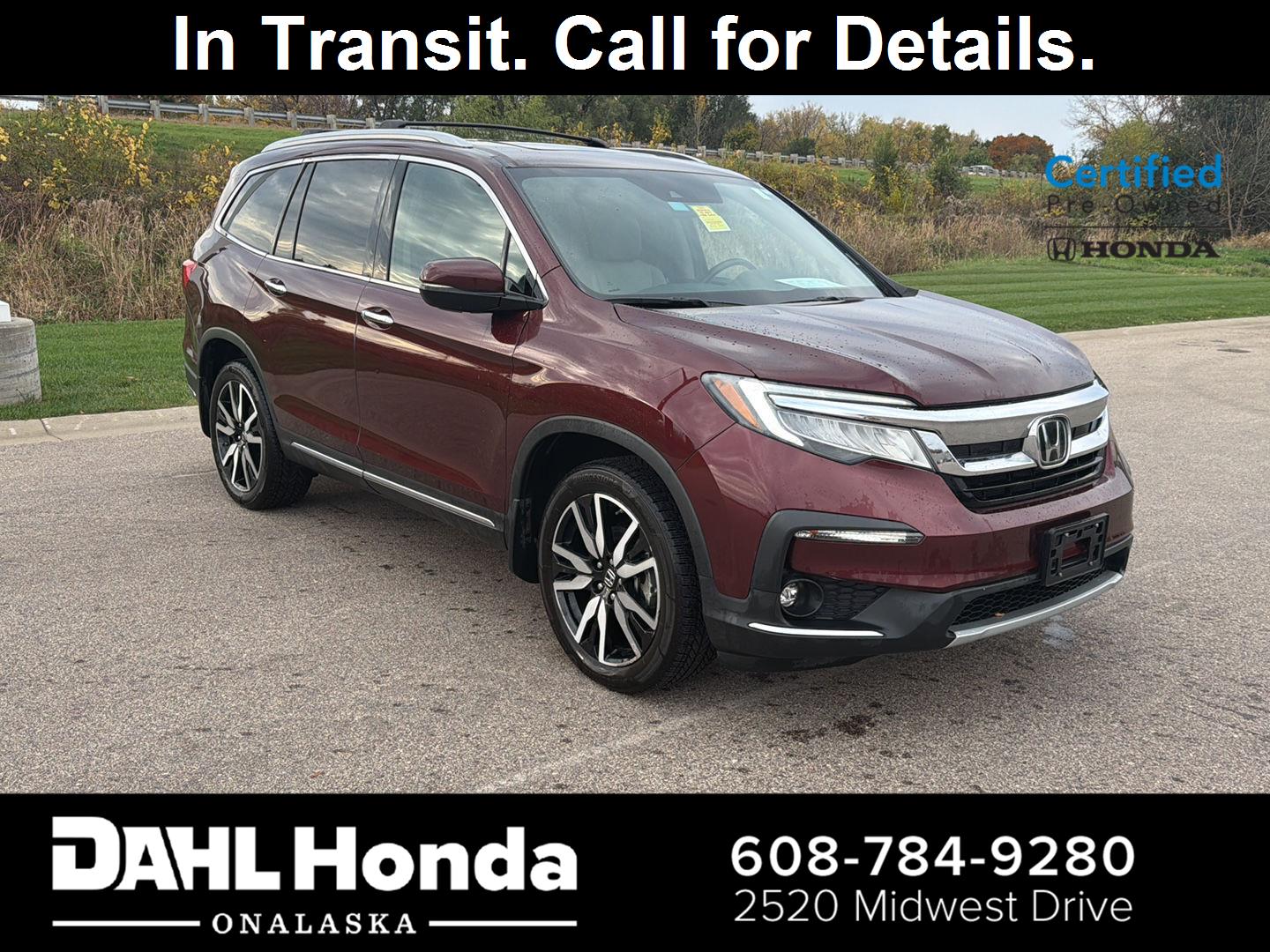 Red (Deep Scarlet Pearl) 2022 Honda Pilot SUV / Crossover All-Wheel Drive
