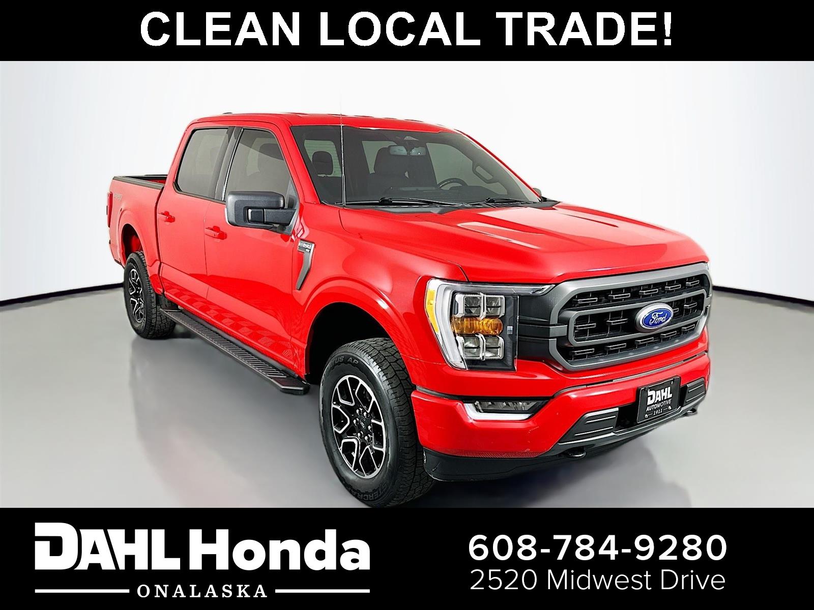 Race Red 2021 Ford F-150 XLT SuperCrew 4WD Pickup Truck Four-Wheel Drive Automatic