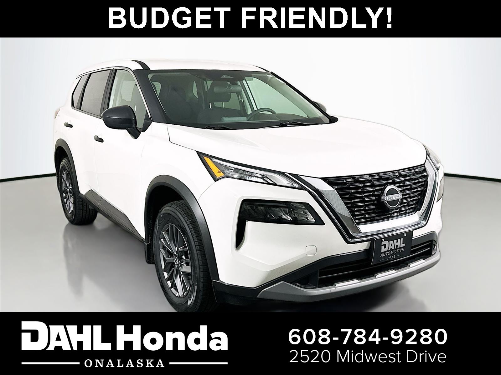 Glacier White 2023 Nissan Rogue S AWD SUV / Crossover All-Wheel Drive Continuously Variable Transmission