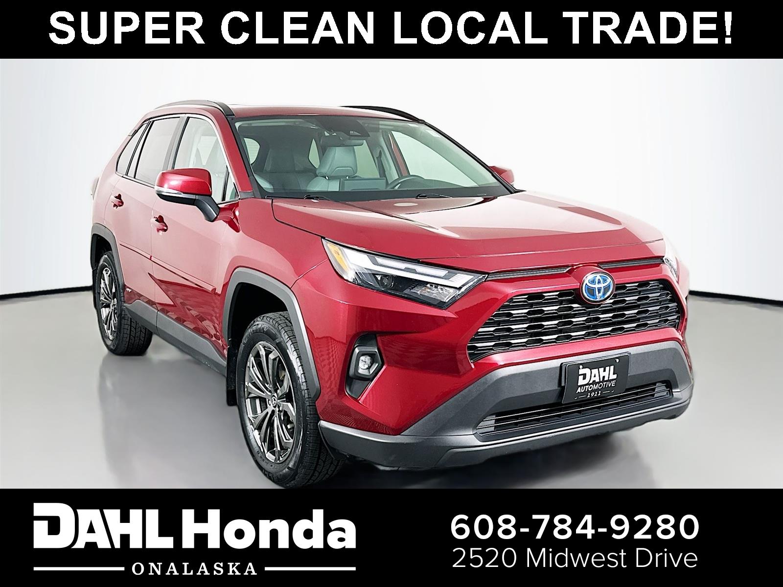 Red (Ruby Flare Pearl) 2022 Toyota RAV4 Hybrid XLE Premium AWD SUV / Crossover All-Wheel Drive Continuously Variable Transmission
