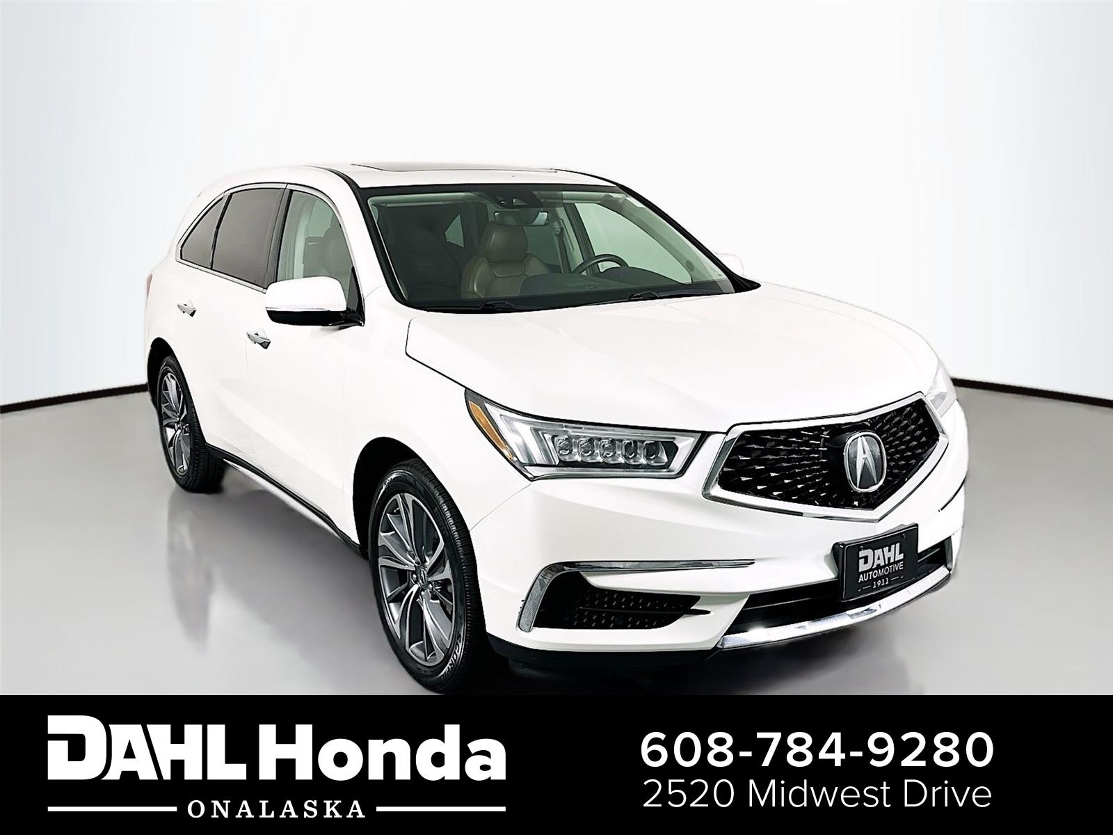 White Diamond Pearl 2017 Acura MDX SUV / Crossover All-Wheel Drive Automatic